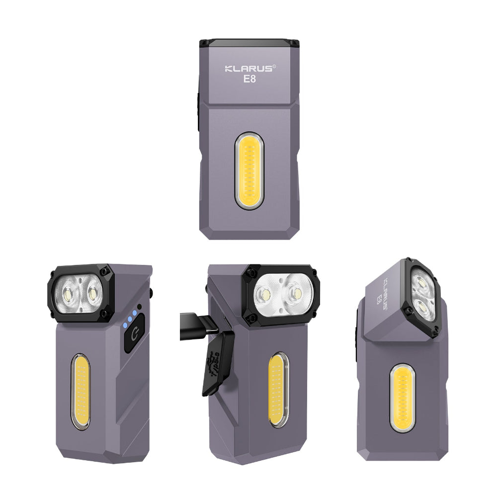 Flashlight attached to metal surface with strong magnetic tailcap