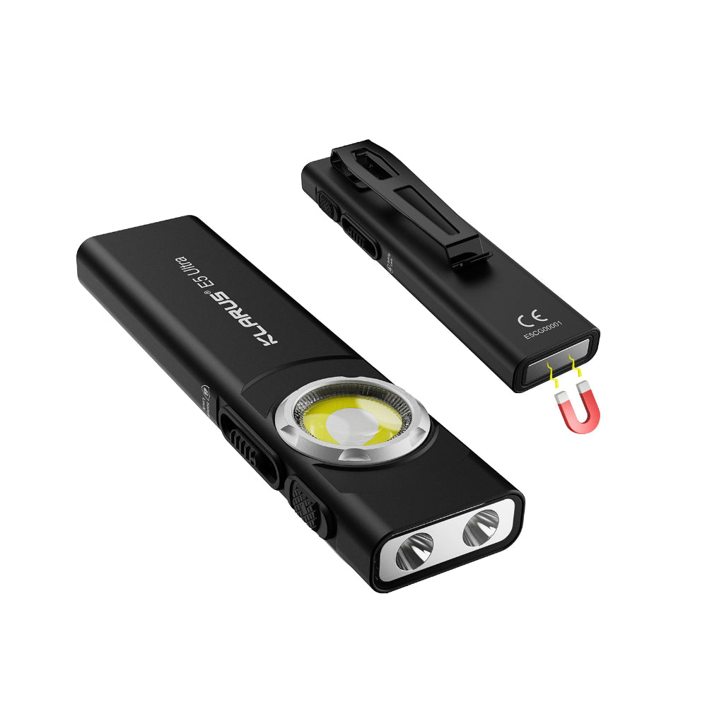 Klarus E5 Plus Ultra Slim Triple-Lights 650 Lümen El Feneri (Siyah Klarus E5 Plus Ultra Slim Triple-Lights 650 Lümen El Feneri (Siyah