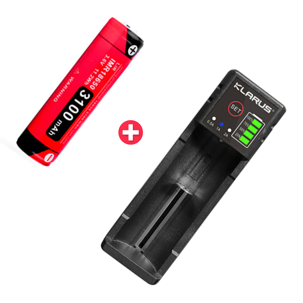 KLARUS 18GT-IMR31 High Quality Rechargeable 3100mAh Lithium Battery