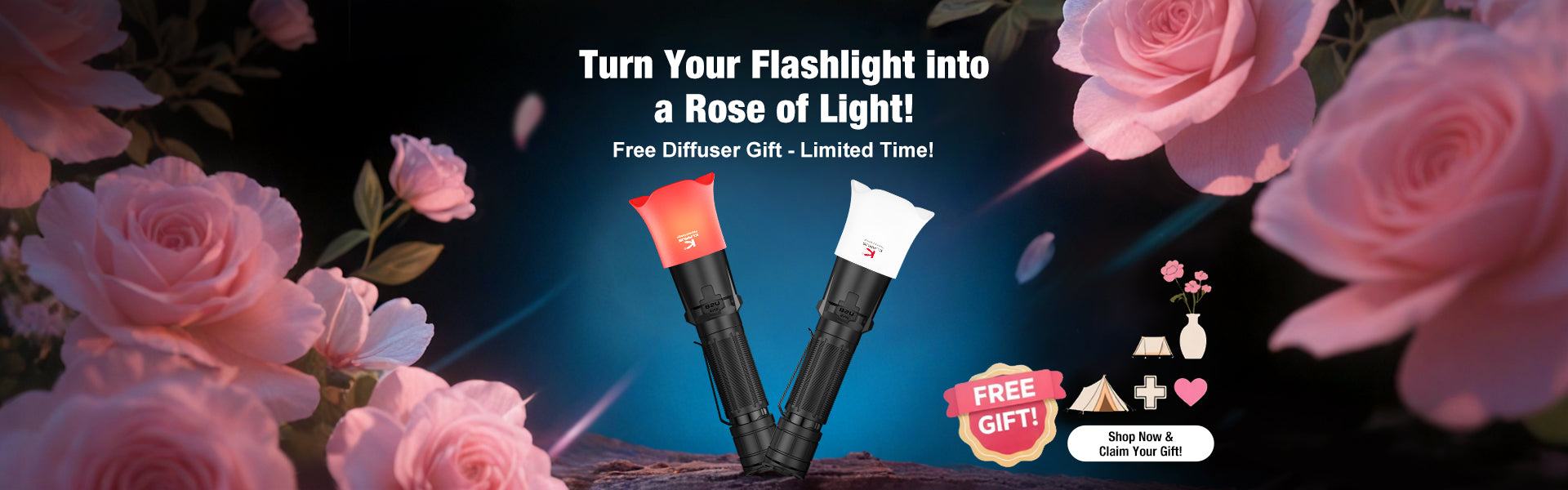 Dual Switch Lumens High Performance Rechargeable Klarus Tactical Flashlight