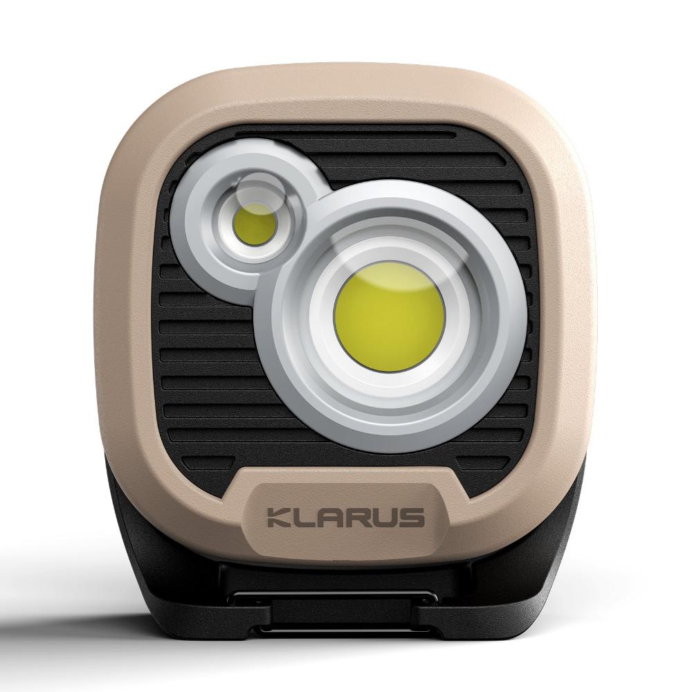 Klarus WL3 13500mAh Camping Light hanging from a tent