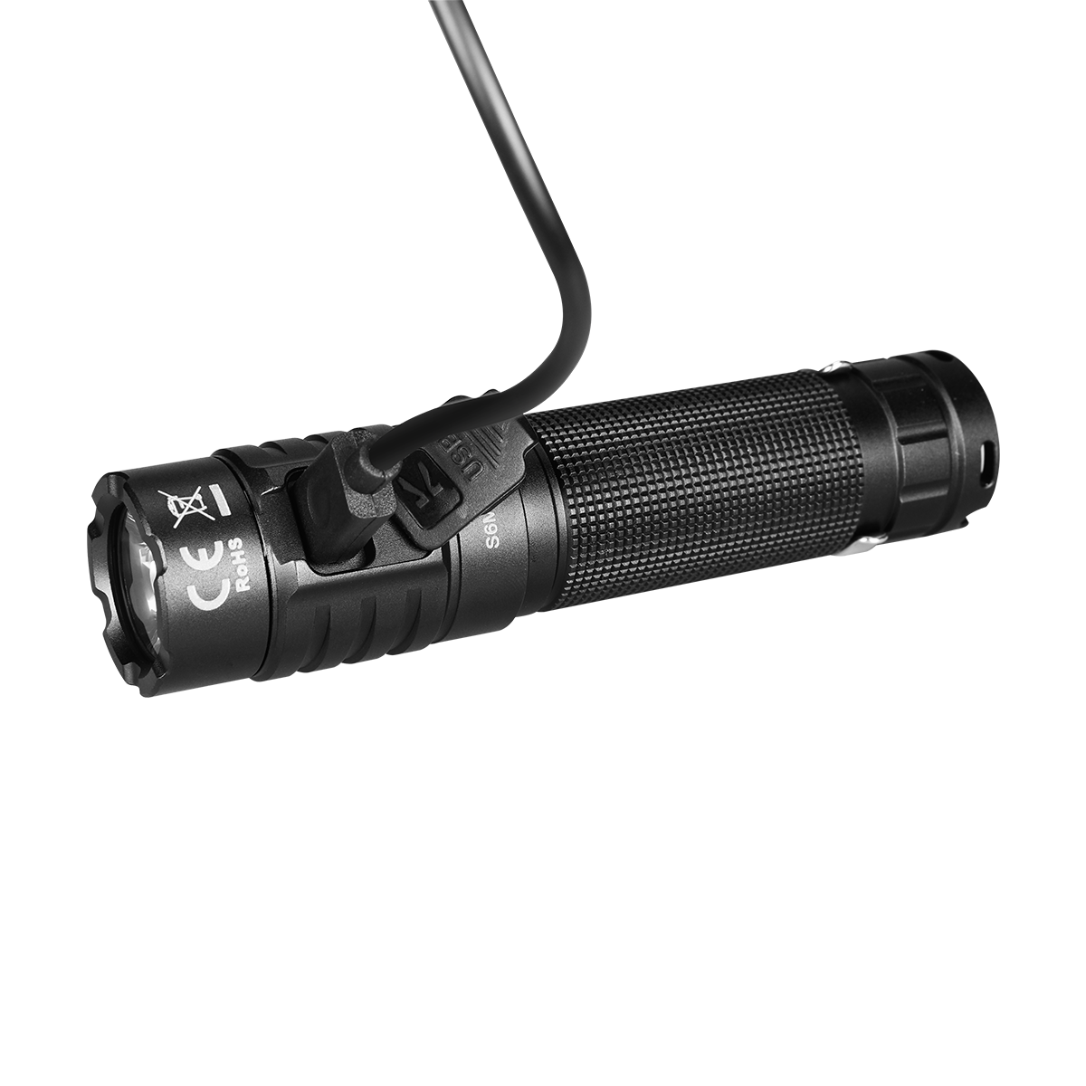 Huge battery capacity tactical flashlight