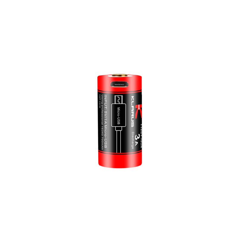 USB Rechargeable 16340 Battery
