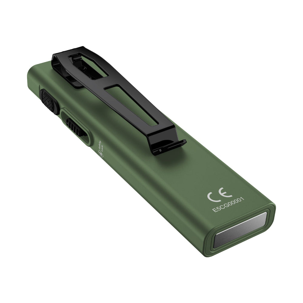 Triple-light EDC flashlight in ultra-slim aluminum construction