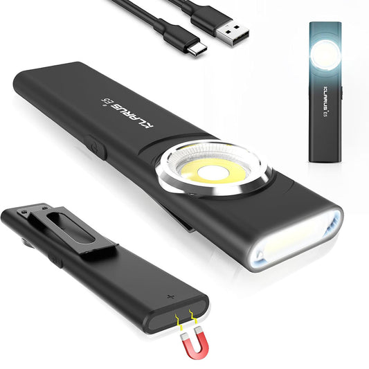 KLARUS E5 Compact Dual Light EDC Magnetic Flashlight