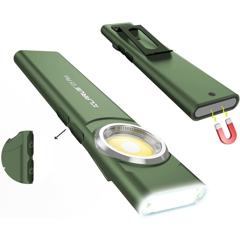 KLARUS E5 Plus Ultra Slim Dual-Switch Triple Lights Magnetic EDC Flashlight