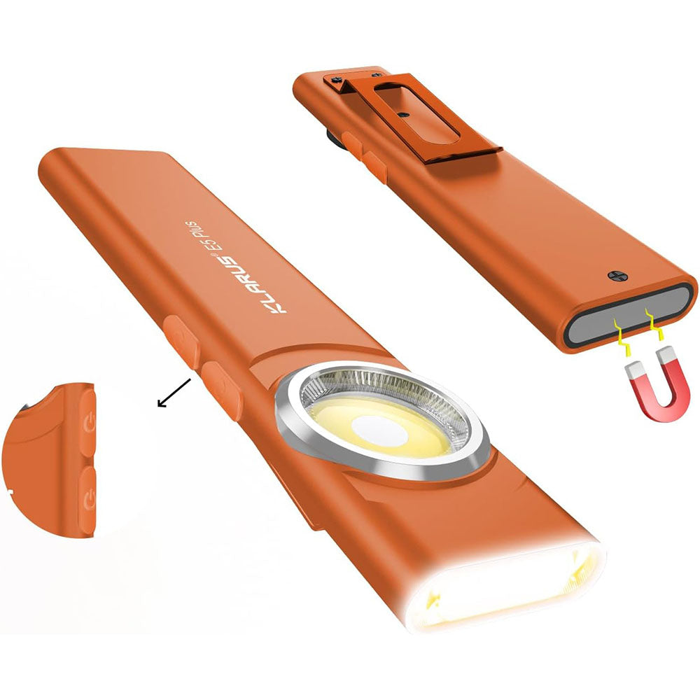 KLARUS E5 Plus Ultra Slim Dual-Switch Triple Lights Magnetische EDC-Taschenlampe 