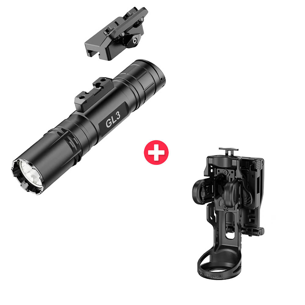 KLARUS GL3 Quick-Detach Extreme Output Professional Flashlight 2100 Lumens