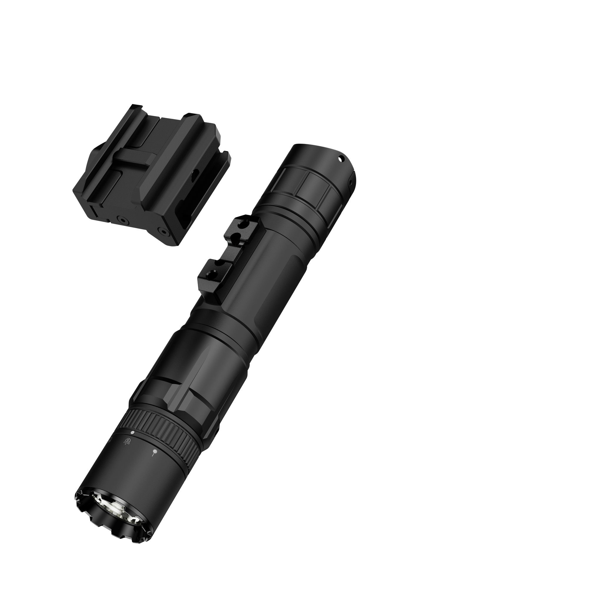 KLARUS GL6 Compact Rail-Mounted Light 1600 Lumens Professional Flashlight With Green Laser