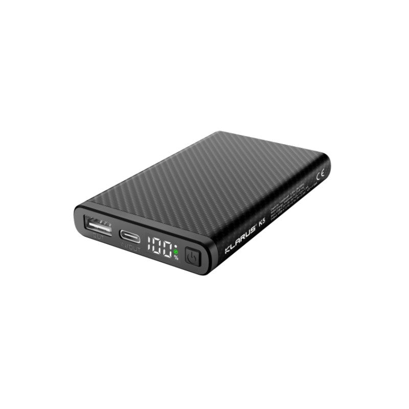 Klarus K5 Carbon‑Fiber 10000mAh IP68 Waterproof Power Bank | Klarus Store