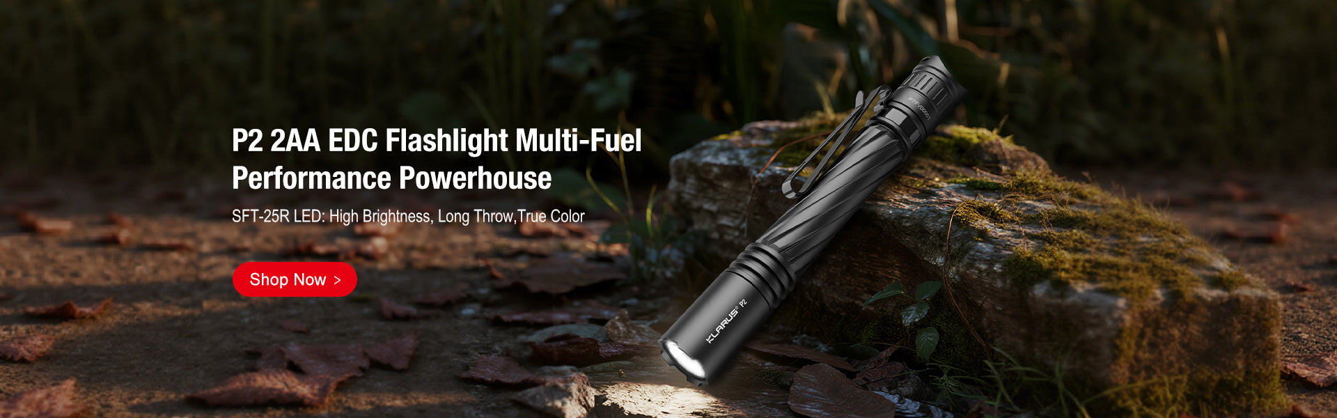 KLARUS P2 Multi-Fuel Performance Powerhouse 2*AA EDC Penlight