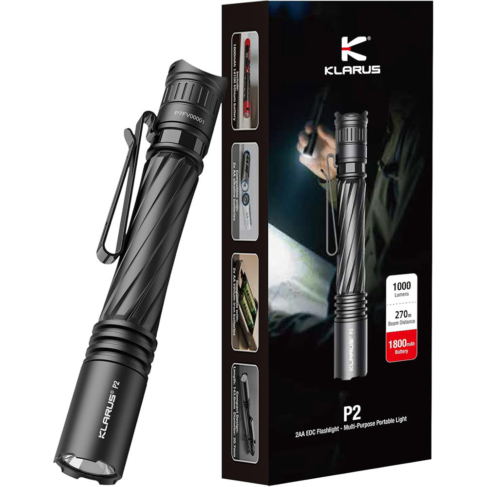 Klarus P2 Tactical Pen Light 1000 Lumens