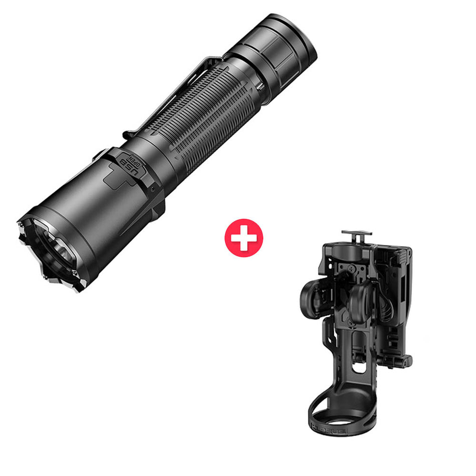 KLARUS XT11GT PRO-V3 Professional Flashlight & Holster Bundle
