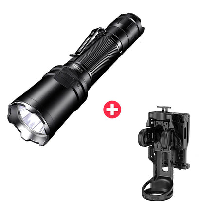 1300 lumen rechargeable flashlight Klarus XT11R 1300 Lumens Rechargeable Tactical Flashlight