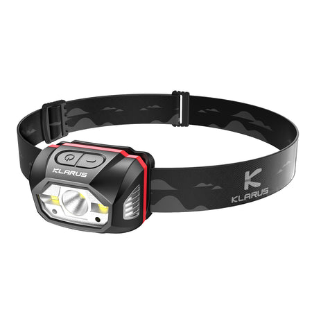 klarus HM1 IPX6 Waterproof Rechargeable Headlamp with Motion Sensor, 70 Hours Long Battery Life, Full Charge in 2.5 Hours, 440 Lumens Consistent Output, Shock and Drop Resistant