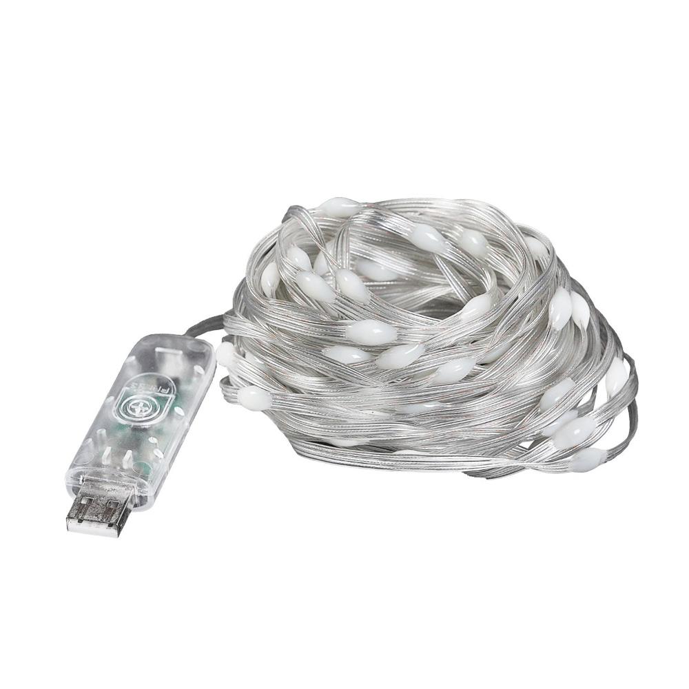 Close-up of Klarus CL6 LED String Light bulbs glowing