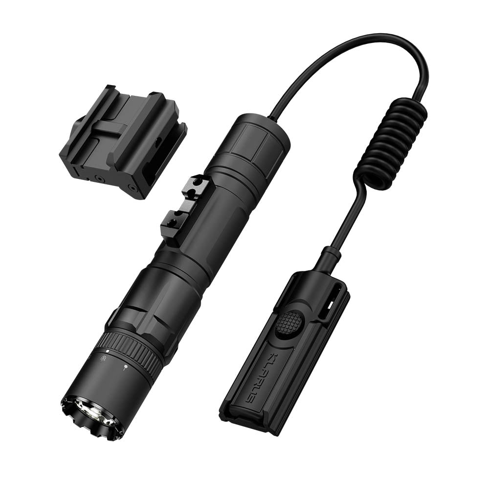 KLARUS GL6 Compact Rail-Mounted Light 1600 Lumens Professional Flashlight With Green Laser