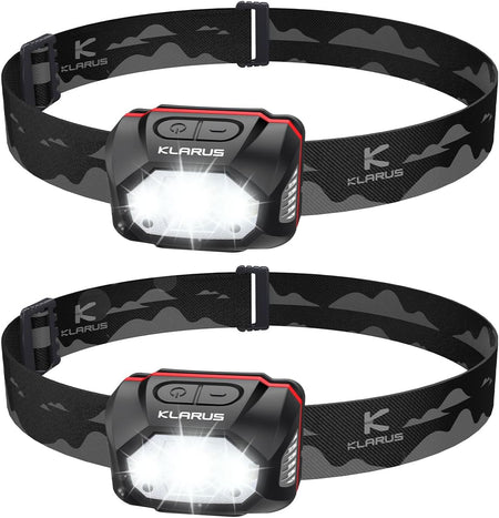 klarus HM1 IPX6 Waterproof Rechargeable Headlamp with Motion Sensor, 70 Hours Long Battery Life, Full Charge in 2.5 Hours, 440 Lumens Consistent Output, Shock and Drop Resistant