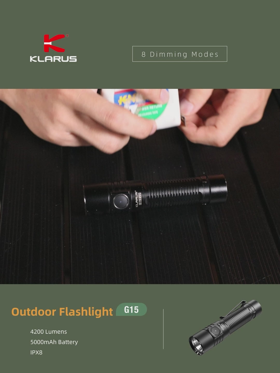 G15 Flashlight Explanatory video