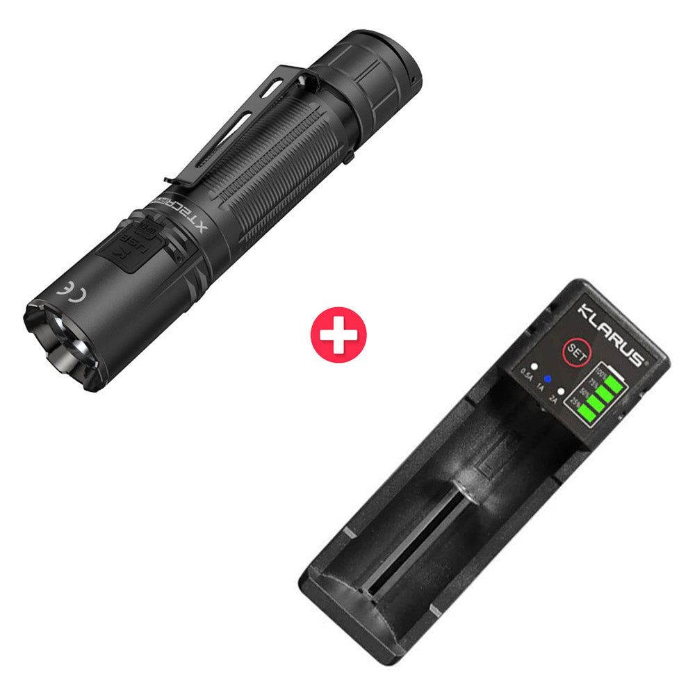 KLARUS XT2CR PRO-V1 プロフェッショナル懐中電灯 コンパクト懐中電灯 3100mAh 傑出した性能