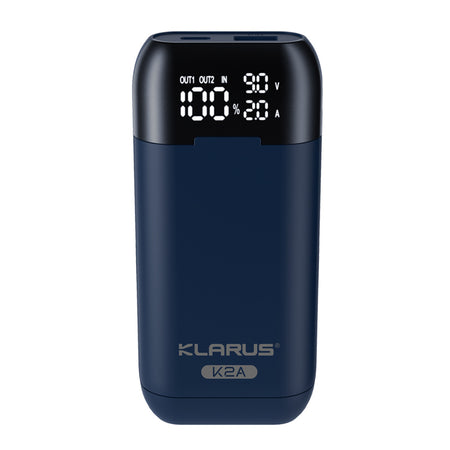 Klarus K2A Charger being used during travel