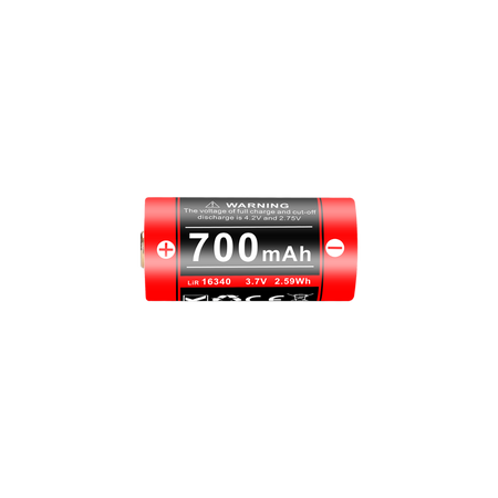 Compact 16340 Rechargeable Battery