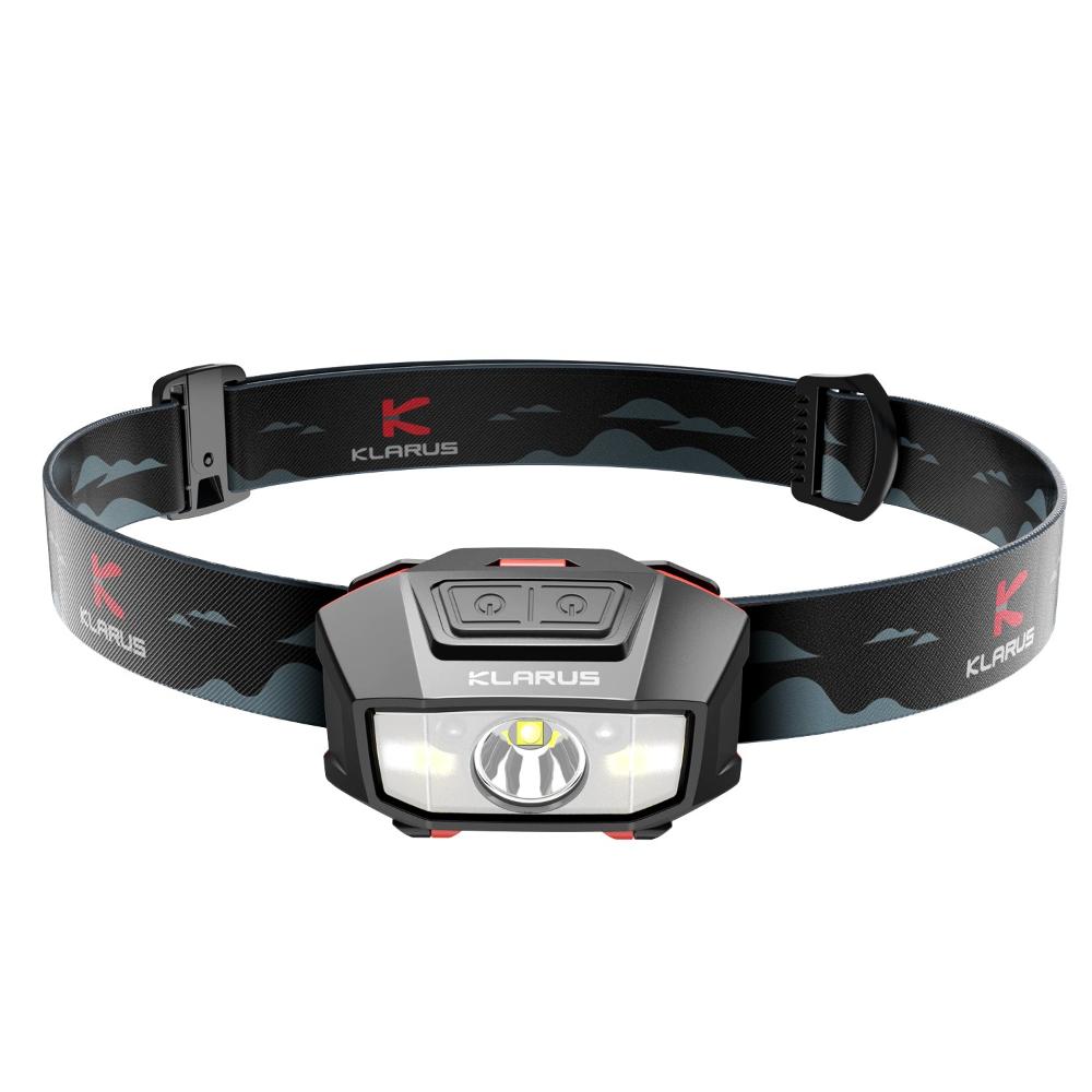 Klarus HM2 Headlamp in a rugged outdoor setting