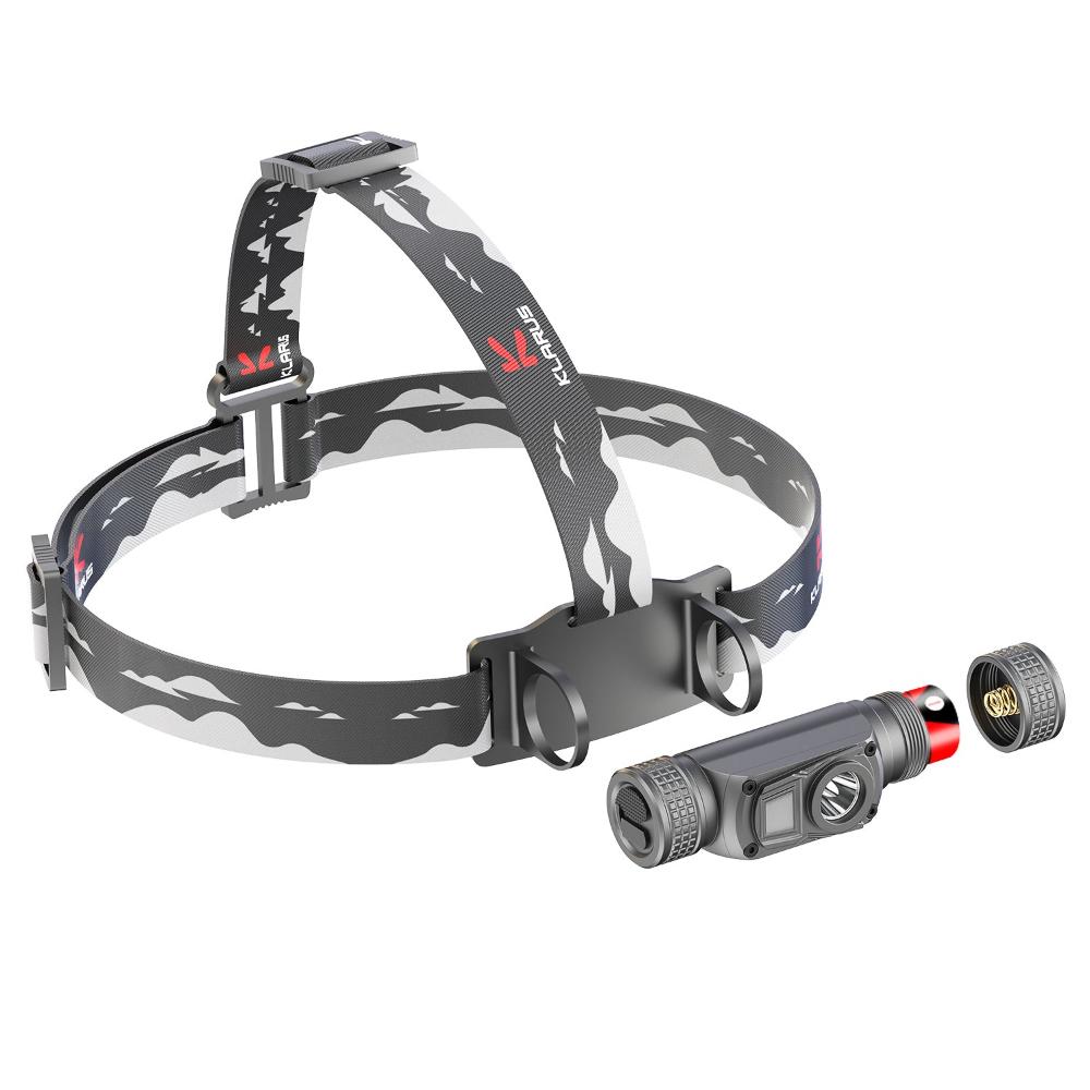 Klarus HL1 Headlamp showing ergonomic design