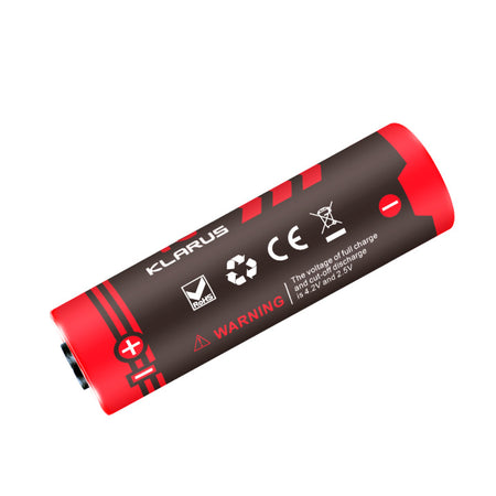 Batterie lithium rechargeable Klarus 5000 mAh Puissance leve pour lampes de poche, vapotage et appareils lectroniques KLARUS Batterie lithium rechargeable Klarus 5000 mAh Puissance leve pour lampes de poche, vapotage et appareils lectroniques KLARUS